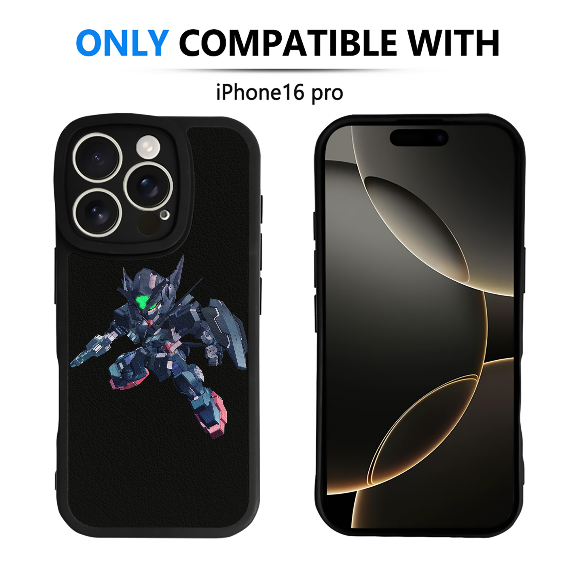 （画像用） 機動戦士ガンダム Mobile Suit Gundam 【iPhone 16シリーズ対応】シリコンスマホケース（レザー調） 材質：シリコン